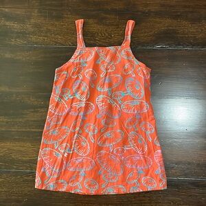 Girls Wax Bali orange batik style dress